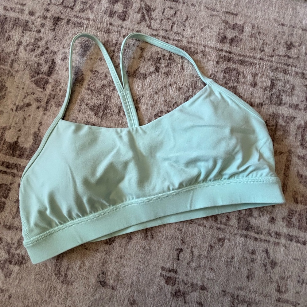 Mint Green lululemon flow-Y bra